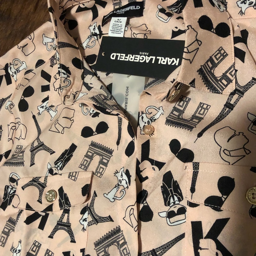 Pink Button up Blouse